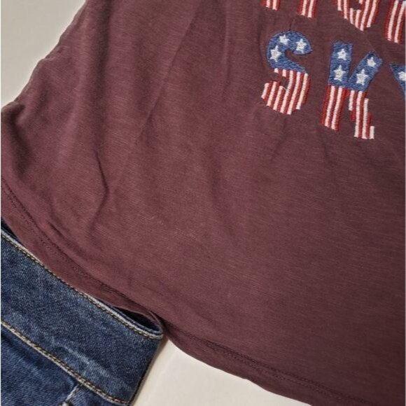 Lucky Brand 4th of July flag firework Tank Top "light up the night sky" size S - Picture 5 of 7